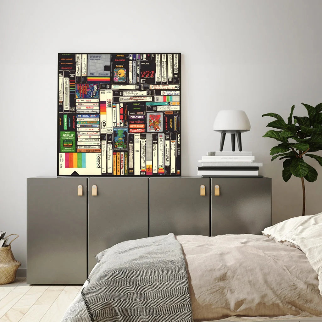 Wall Art 70cm x 70cm Book Black Frame Canvas - Home & Garden