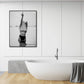 Wall Art 70cmx100cm Feminist Print - Black Frame Canvas