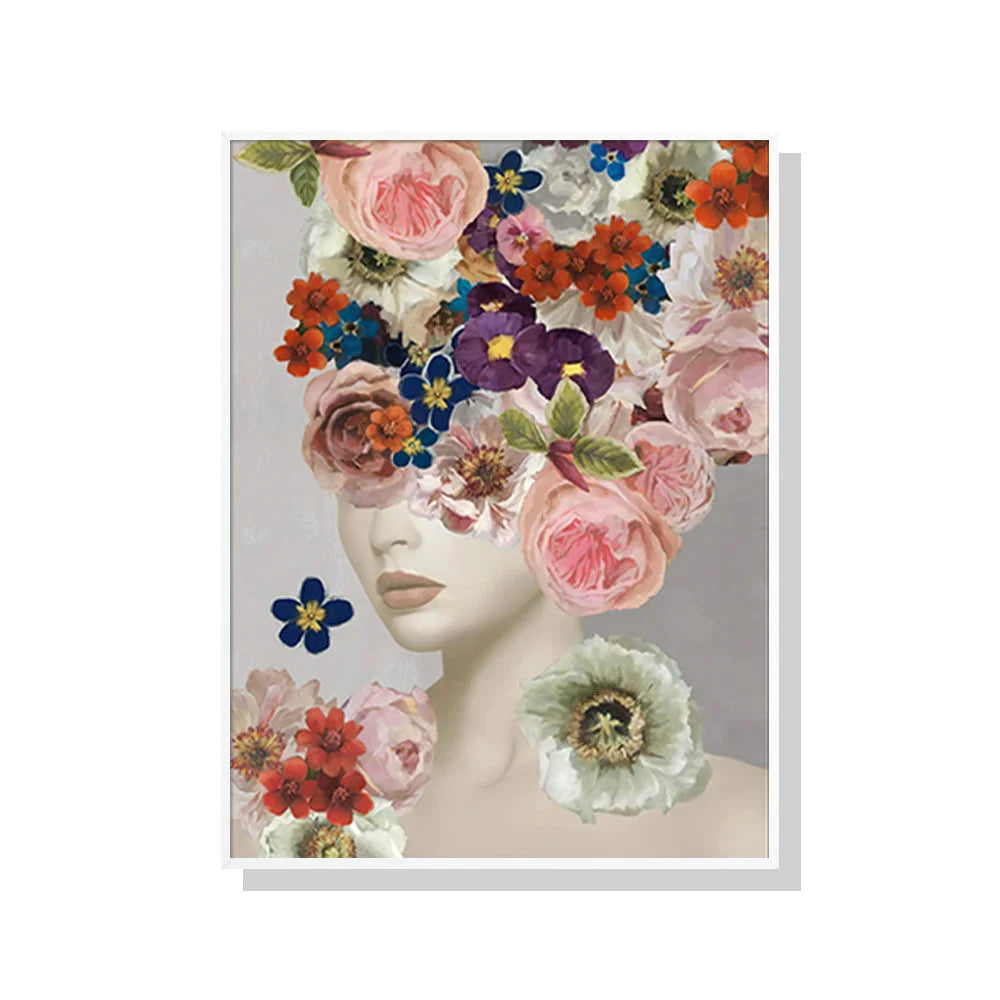 Wall Art 70cmx100cm Foolish in Love I - White Frame Canvas