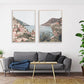 Wall Art 70cmx100cm Italy Positano 2 Sets Canvas Wood Frame