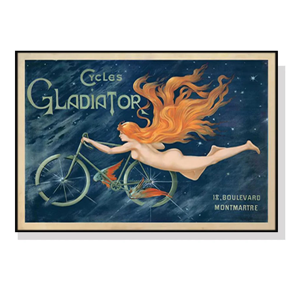 Wall Art 70cmx100cm Marchio Art Cycles Gladiator Canvas