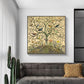 Wall Art 70cmx70cm Tree of Life - Black Frame Canvas - Home