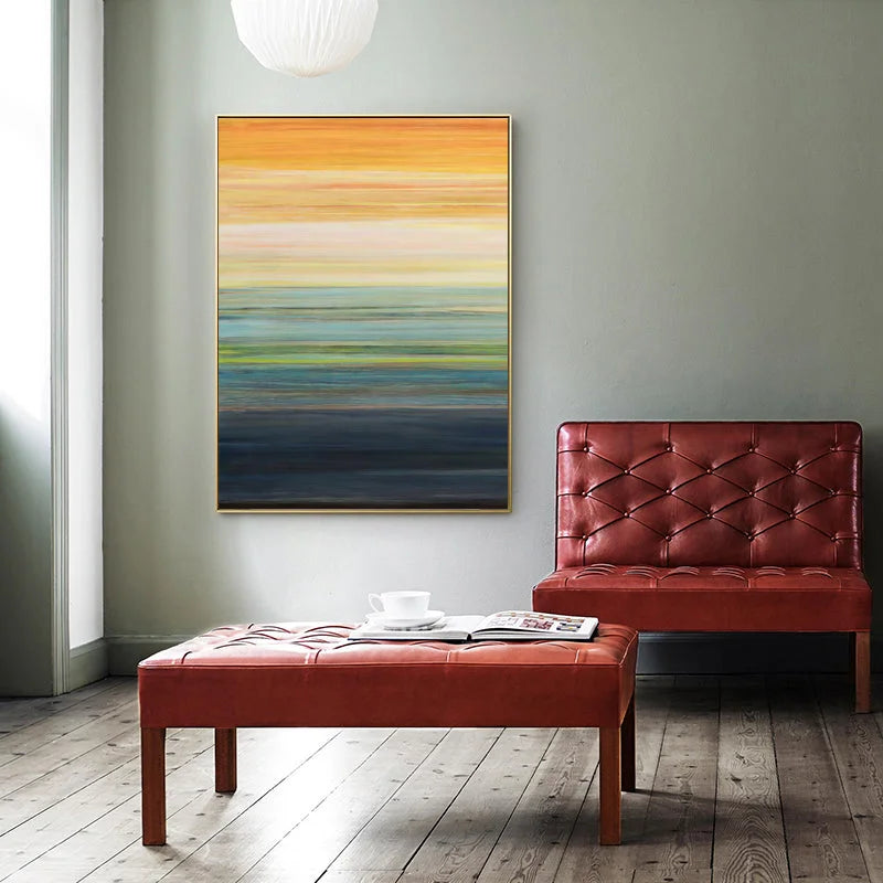 Wall Art - 80cm x 120cm The Magic Hour I Gold Frame Canvas