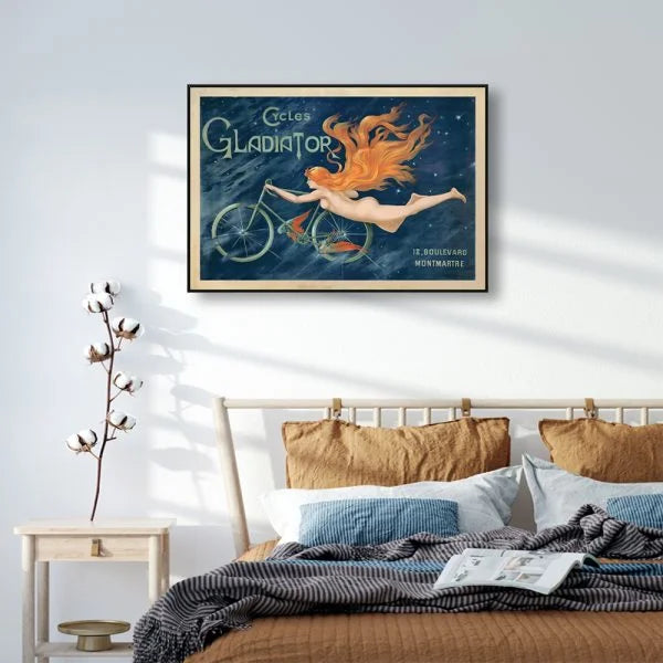 Wall Art 80cmx120cm Marchio Art Cycles Gladiator Canvas