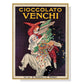 Wall Art 90cmx135cm - Cioccolato Venchi Vintage with Gold