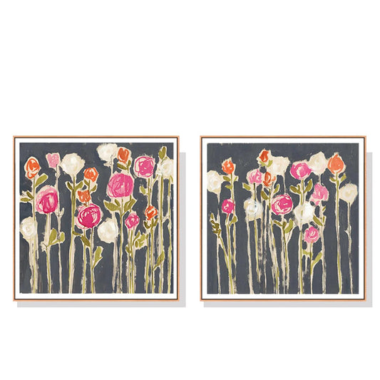 Wall Art 90cmx90cm - Laurels Lollies 2 Sets with Wood Frame