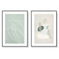Wall Art Abstract Body and Lines 2 Sets Black Frame Canvas