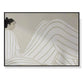 Wall Art Abstract Lady Canvas Black Frame 50cmx70cm - Home