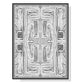 Wall Art Abstract Mountain 80x120cm Black Frame Canvas