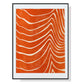 Wall Art Abstract Orange 40cmx60cm Black Frame Canvas