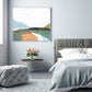 Wall Art April Morning 80x80cm White Frame Canvas - Home &