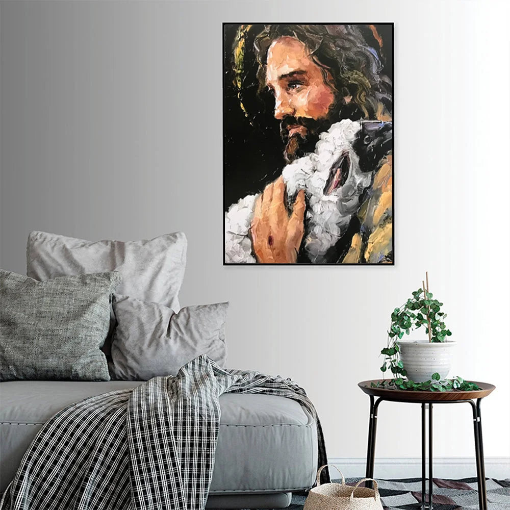 Wall Art Back in His Arms Black Frame Canvas 90x135cm