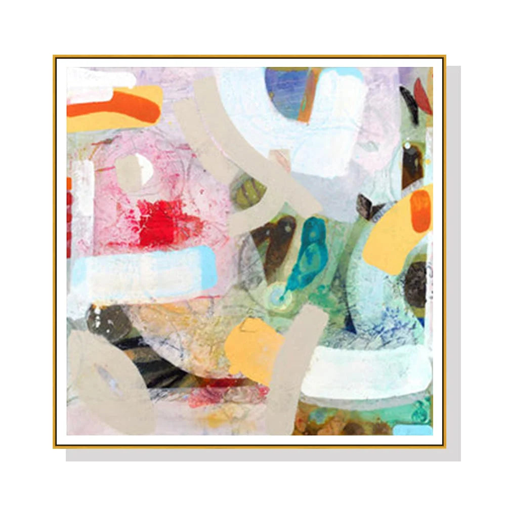 Wall Art Changed My Mind IV by Aleah Koury 100cmx100cm Gold