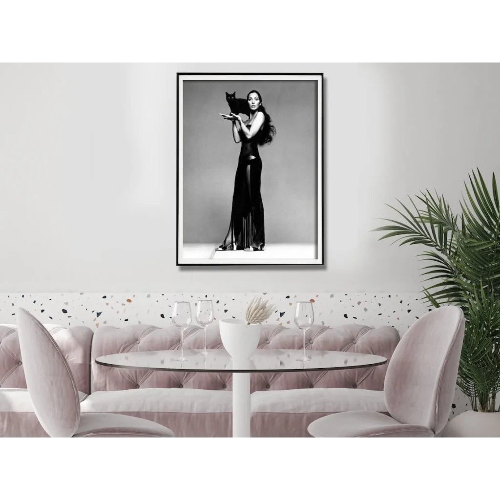 Wall Art Cher Music Black & White Poster 80x120CM Black