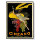 Wall Art Cinzano 80cmx120cm Black Frame Canvas - Home &