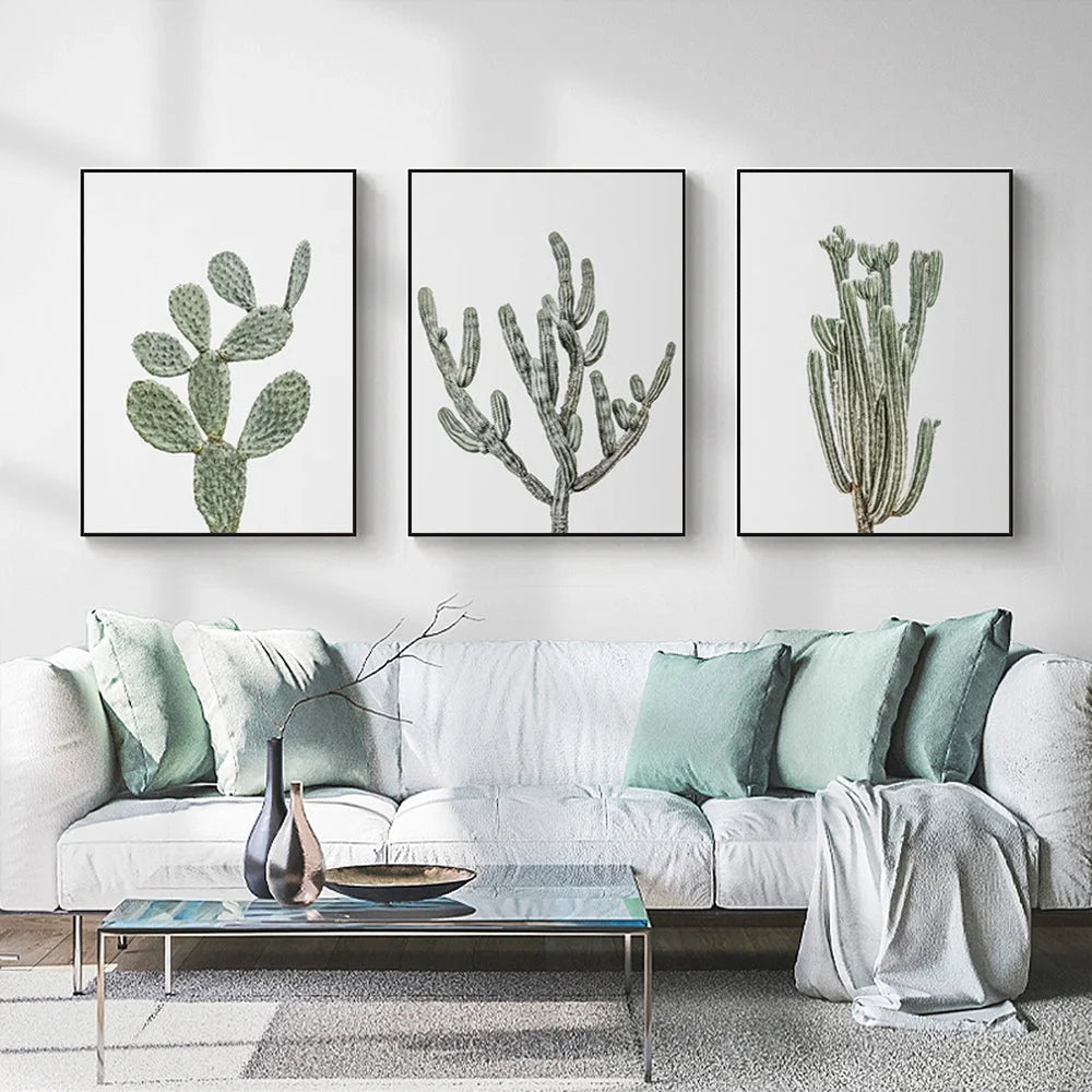 Wall Art Desert 40x60cm 3 Sets Black Frame Canvas - Home &