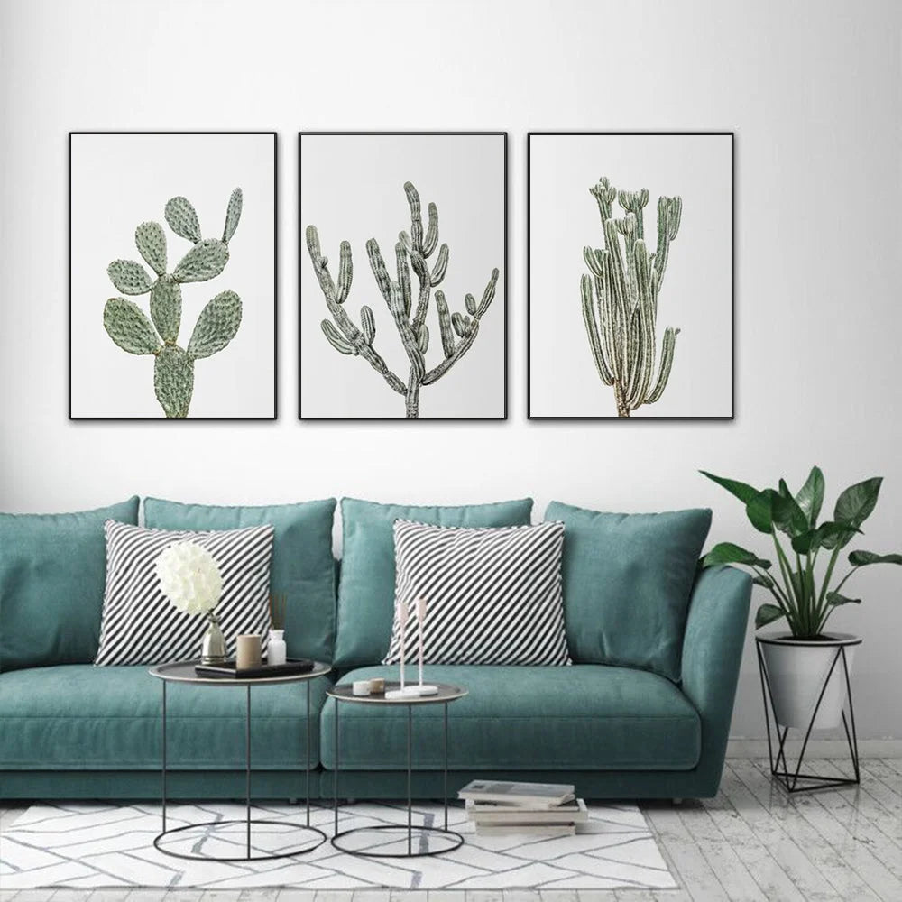 Wall Art Desert 60x90cm 3 Sets Black Frame Canvas - Home &
