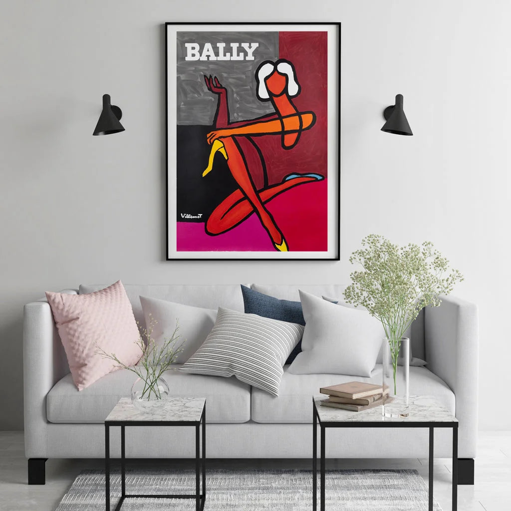 Wall Art Fashion Woman Black Frame Canvas 100x150cm - Home