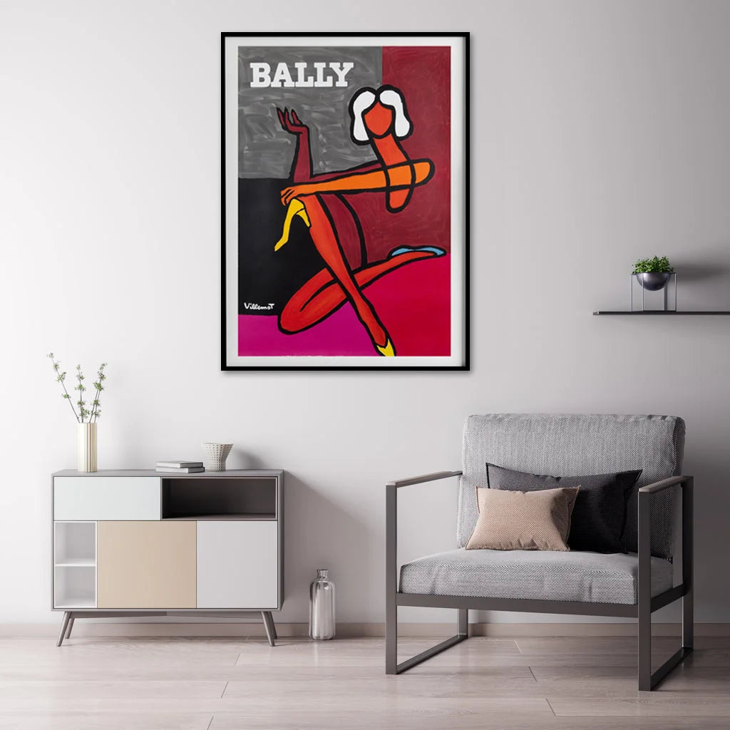 Wall Art Fashion Woman Black Frame Canvas 80x120cm - Home &