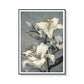 Wall Art Floral II Black Frame Canvas 40x60cm - Home &