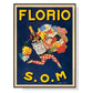 Wall Art Florio S.O.M 70cmx100cm Black Frame Canvas - Home