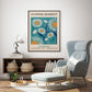 Wall Art Flower Market Athens Canvas Black Frame 100cm x