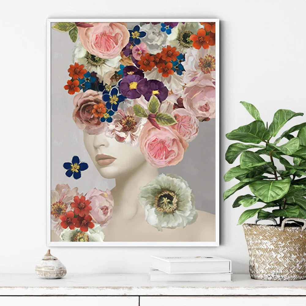 Wall Art Foolish in Love I White Frame Canvas 80x120cm
