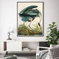 Wall Art Great Blue Heron by John James Audubon Black Frame