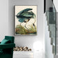 Wall Art Great Blue Heron by John James Audubon Black Frame