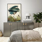 Wall Art Great Blue Heron by John James Audubon Black Frame