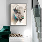 Wall Art Great White Buffalo 60cmx90cm Black Frame Canvas