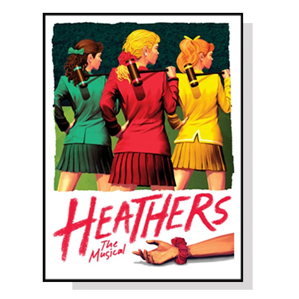 Wall Art Heathers The Musical Black Frame Canvas 90x135cm