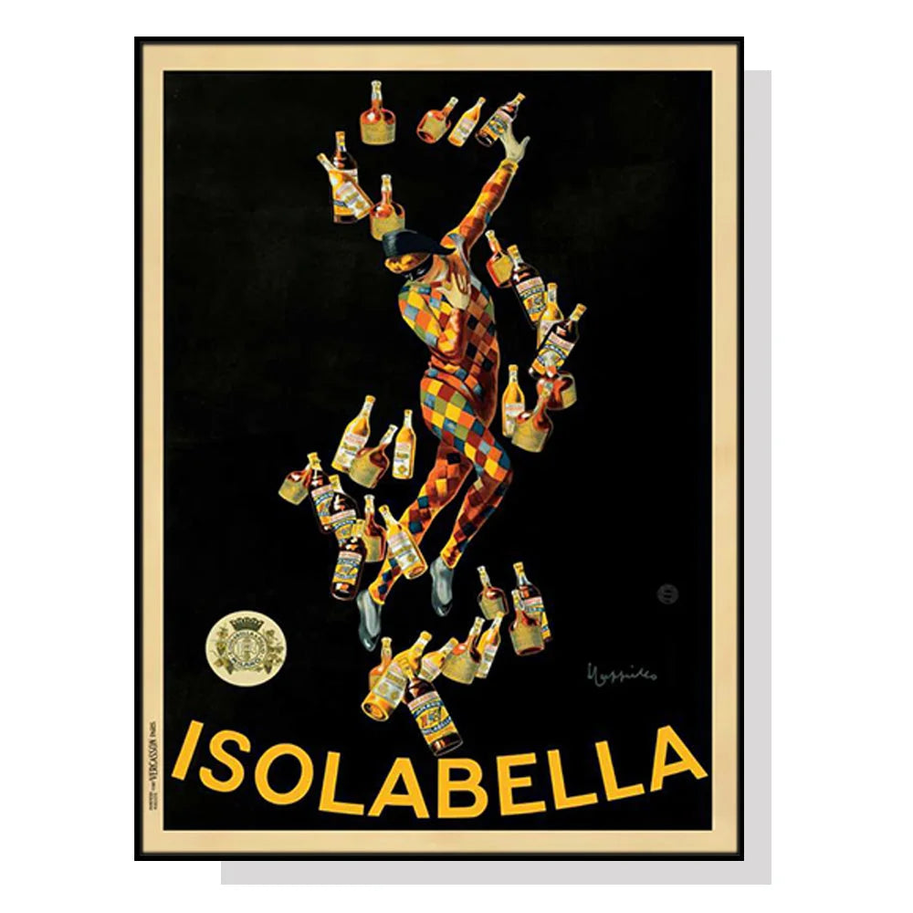 Wall Art Isolabella 50cmx70cm Black Frame Canvas - Home &