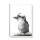 Wall Art Kookaburra Black Frame Canvas 40x60cm - Home &
