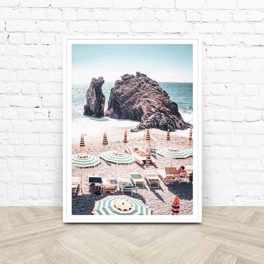 Wall Art Landscape Art Prints White Frame Canvas 90x135cm