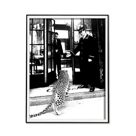 Wall Art Luxury Brand Leopard Jewelry Shop Poster 90x135cm