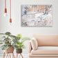 Wall Art Modern Abstract Oil Painting 50x70cm White Frame