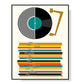 Wall Art Music Black Frame Canvas 90x135cm - Home & Garden