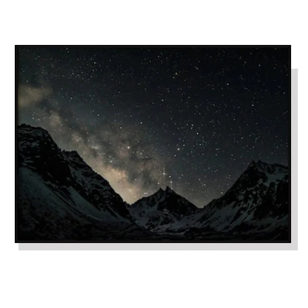 Wall Art Night Court 40cmx60cm Black Frame Canvas - Home &