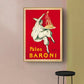 Wall Art Pates Baroni Pasta 70cmx100cm Gold Frame Canvas