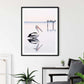 Wall Art Pelican Black Frame Canvas 80cmx120cm - Home &