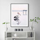 Wall Art Pelican Black Frame Canvas 80cmx120cm - Home &