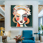 Wall Art Sophie II Gold Frame Canvas 90x90cm - Home & Garden
