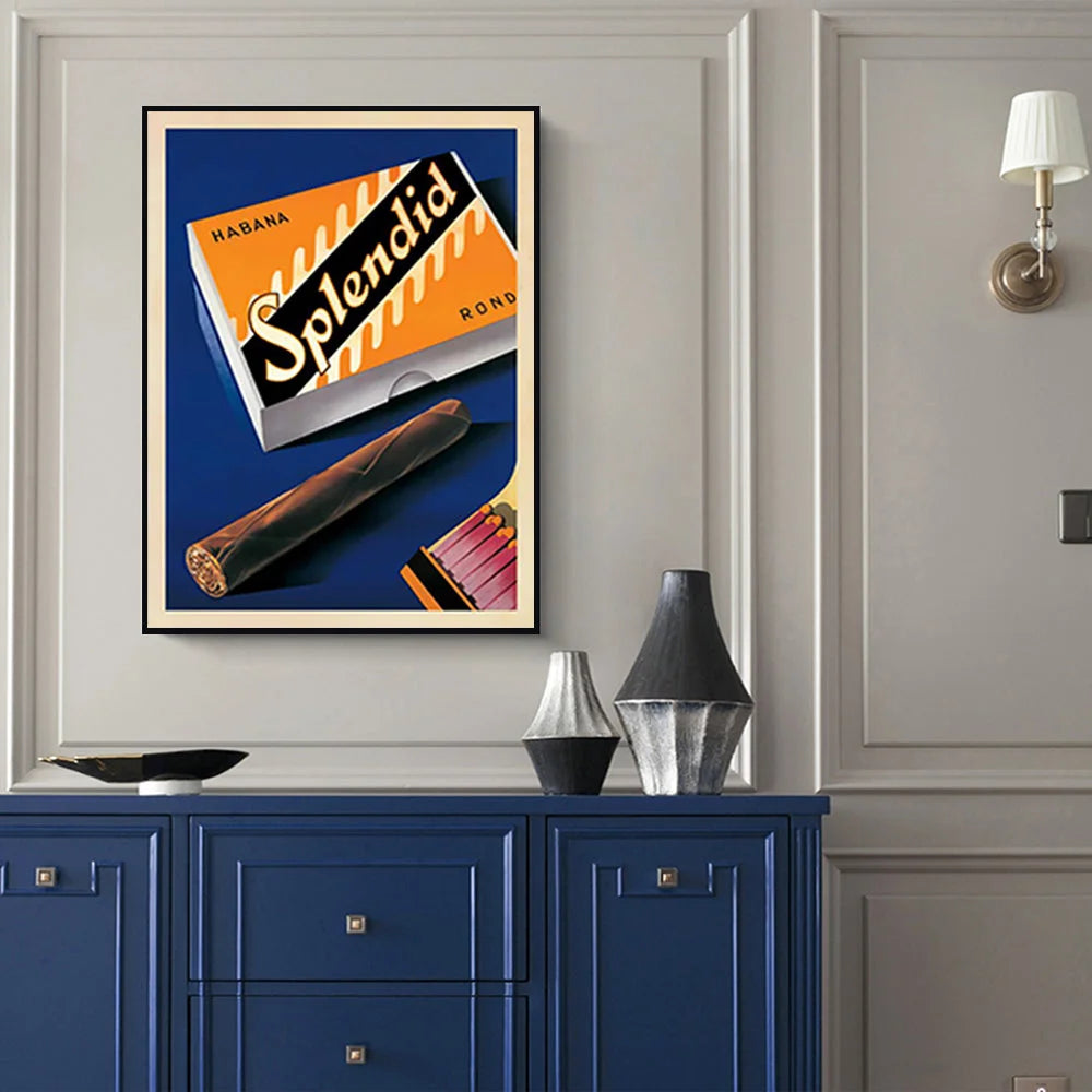 Wall Art Splendid 60cmx90cm Black Frame Canvas - Home &