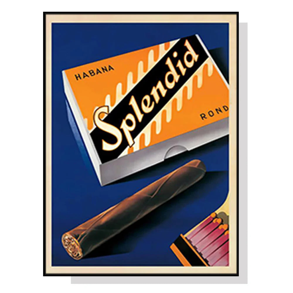 Wall Art Splendid 70cmx100cm Black Frame Canvas - Home &