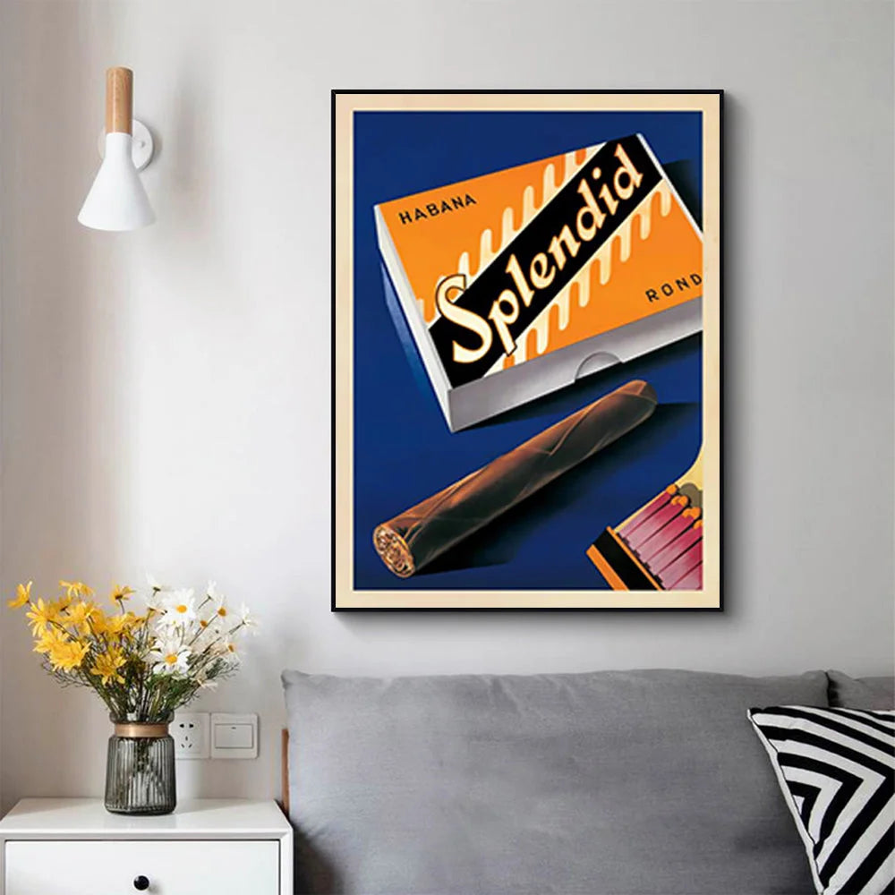 Wall Art Splendid 80cmx120cm Black Frame Canvas - Home &