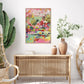 Wall Art Summer Smile A 70x100cm Wood Frame Canvas - Home &