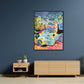 Wall Art Summer Smile B 80x120cm Black Frame Canvas - Home