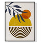 Wall Art Sun and Moon 80cmx120cm Black Frame Canvas - Home