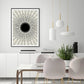 Wall Art Sun Rise Art Black Frame Canvas 50cmx70cm - Home &